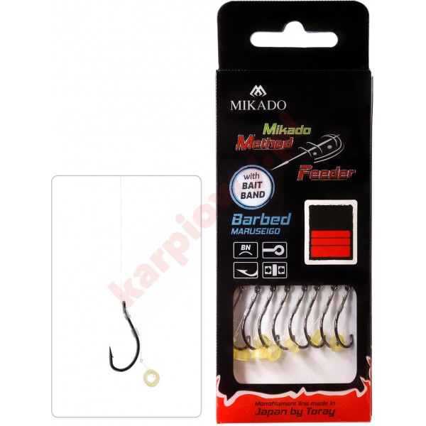 PRZYPON MF - Z IGŁĄ - hak z zadziorem nr 12 / żyłka: 0.23mm/10cm - op.8szt.