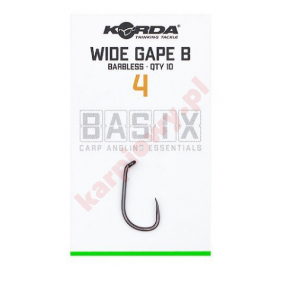 Haczyki Basix Wide Gap 4 Barbless
