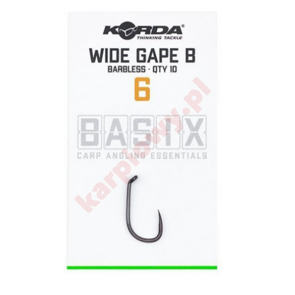 Haczyki Basix Wide Gap 6 Barbless