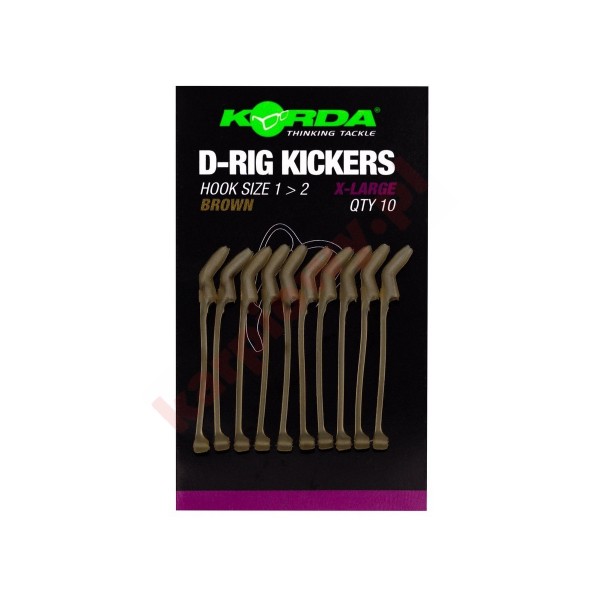 Pozycjonery haczyka D-Rig Kickers BROWN - XL