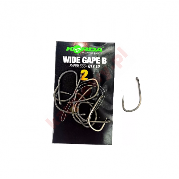 Haczyki Wide Gape Barbless Size 02