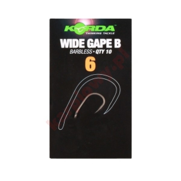 Haczyki Wide Gape Barbless Size 06