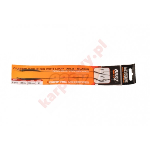 Gotowe Przypony  CLASSIC BOILIE NR2 BLACK 2PCS