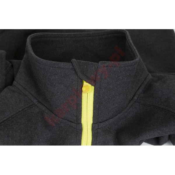 Bluza Minimal Black Marl Lime QTR. Zip Pullover Small Bluza Minimal Black Marl Lime QTR. Zip Pullover Small