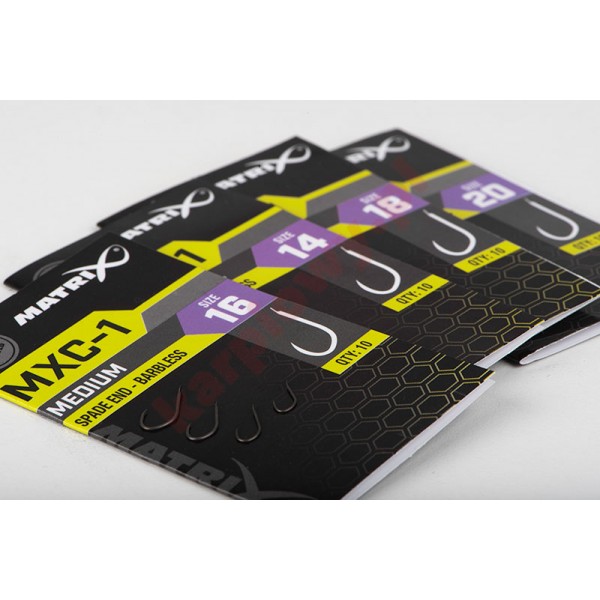Haczyki MX-1 Medium Spade end Barbless size 20