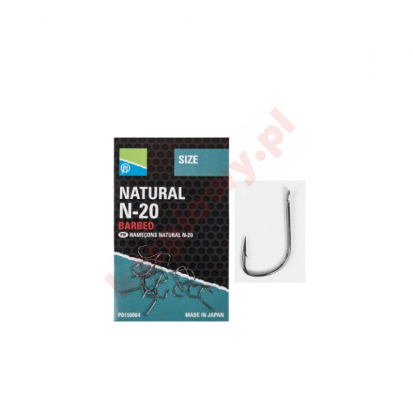 Haczyki Natural Series N-20 roz. 10