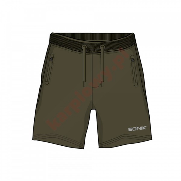 Spodenki Green Fleece Shorts - L