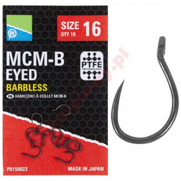 Haczyki MCM-B Barbless Eyed - roz.18