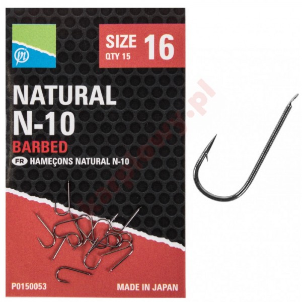 Haczyki  Natural N-10 Hooks - roz.22