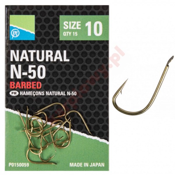 Haczyki  Natural N-50 Hooks - roz.10