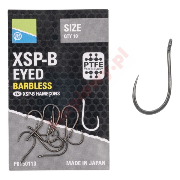 Haczyki XSP-B Eyed Barbless - roz. 14