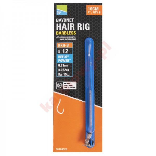 Przypony KKH-B Mag Store Hair Rigs - 4" / BAYONET / roz.16