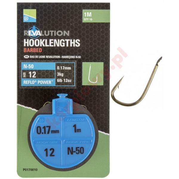 Przypony Hooklengths 100cm N-50 - roz .12