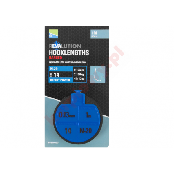 Przypon Hooklengths 100cm N-20 - roz .12