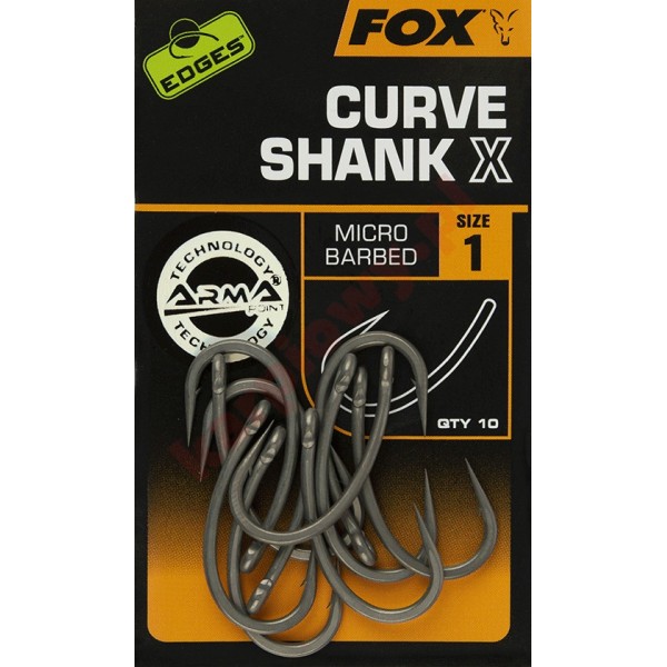 Haczyki Edges Curve Shank X Size 1