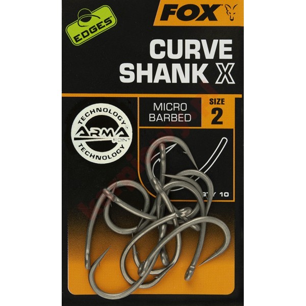 Haczyki edges curve shank X size 2