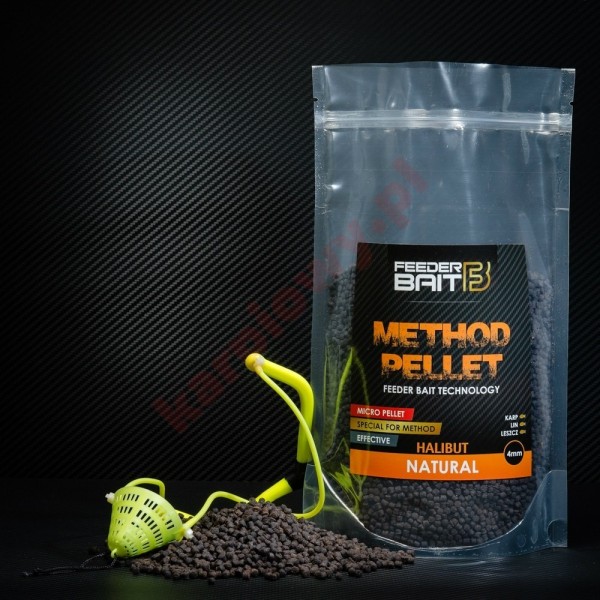 Pellet natural micro halibut 4mm black 800g