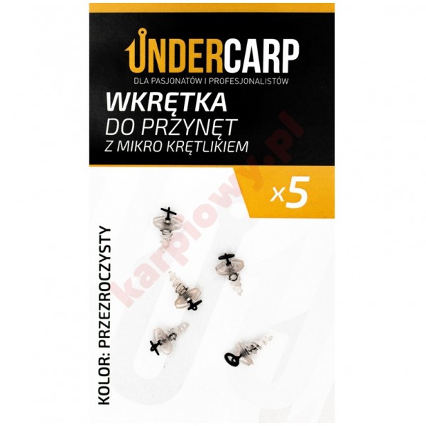Wkrętka do przynęt z mikro krętlikiem – przezroczysty