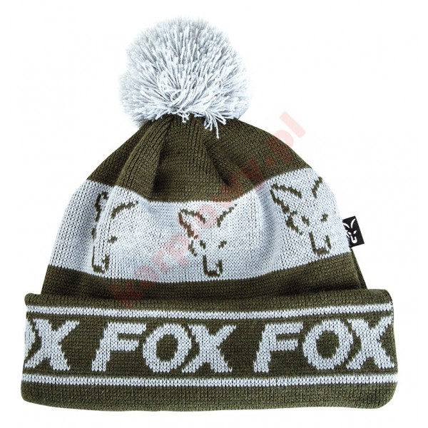Czapka green/silver - lined bobble hat Czapka green/silver - lined bobble hat