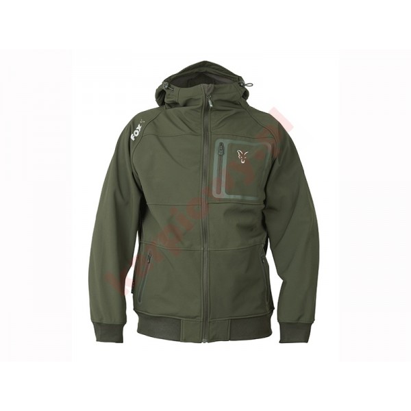 Kurtka - collection green & silver shell hoodie M