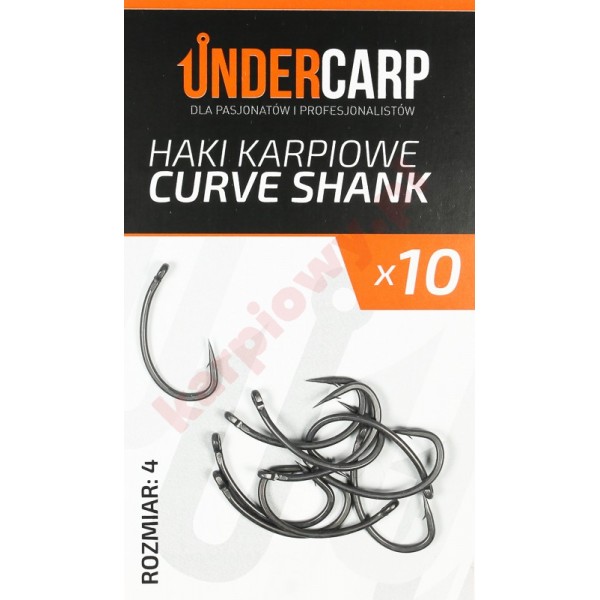 Teflonowe haki karpiowe CURVE SHANK 4