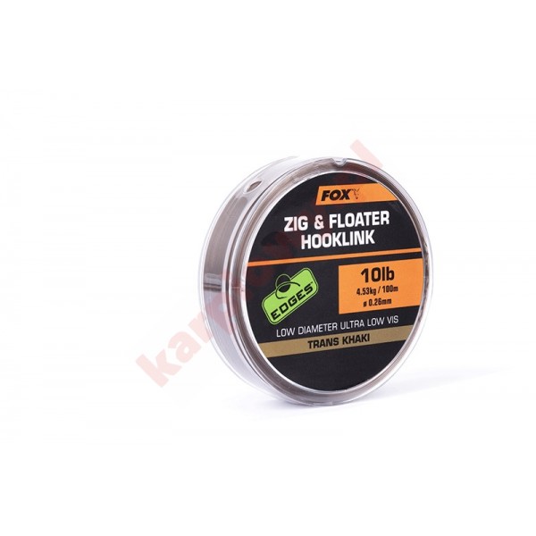 Żyłka - Zig & Floater Hooklink Trans Khaki 15lb - 0.30mm x100m