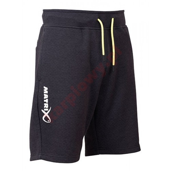 Krótkie spodenki - minimal black marl jogger shorts XL