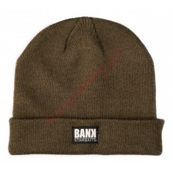 Czapka BANK TRADITION BEANIE - OLIVE GREEN