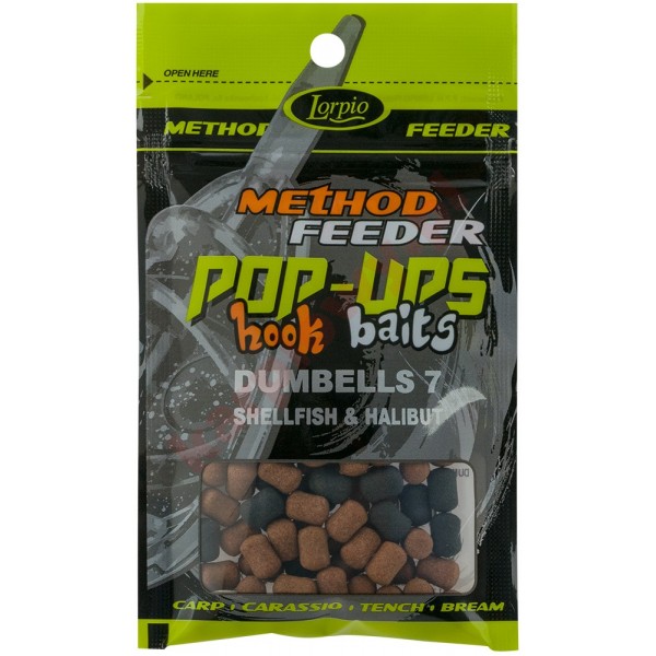 Kulki pop-ups hook baits dumbells shrimp & halibut 7x10 / 15g