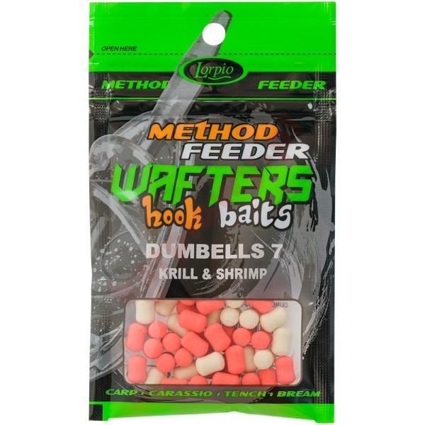 Kulki wafters hook baits dumbells krill & shrimp 7x10 / 15g	