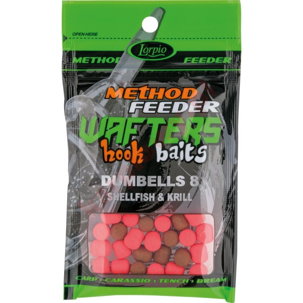Kulki wafters hook baits dumbells shellfish & krill 8x10 / 15g	