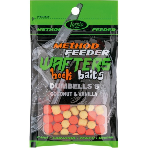Kulki wafters hook baits dumbells coconut & vanilla 8x10 / 15g	