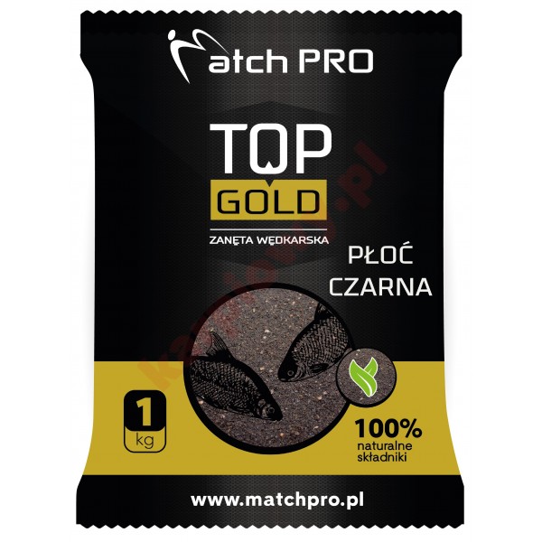 Zanęta  top gold płoć czarna 1kg