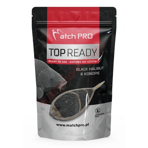 Zanęta ready methodmix black halibut & konopie 700g