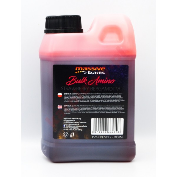 Liquid bulk amino strawberry bergamotta 1l