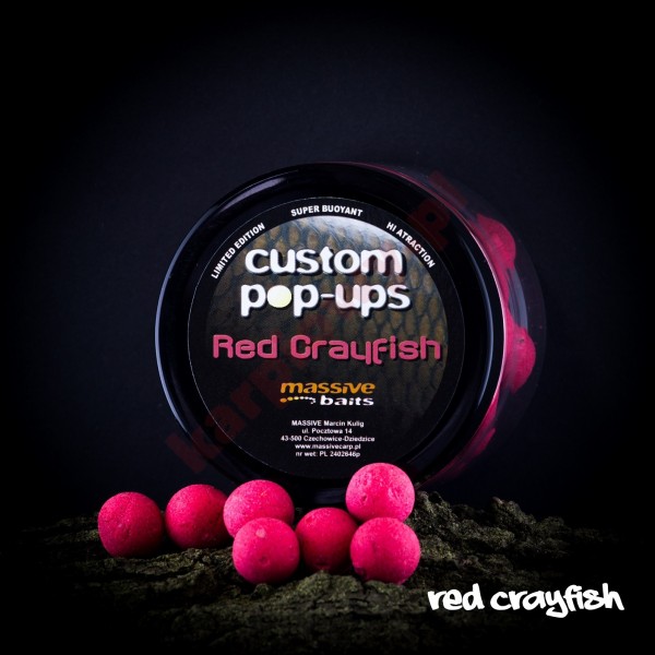 Kulki custom made pop-ups - red crayfish 14mm/200ml	