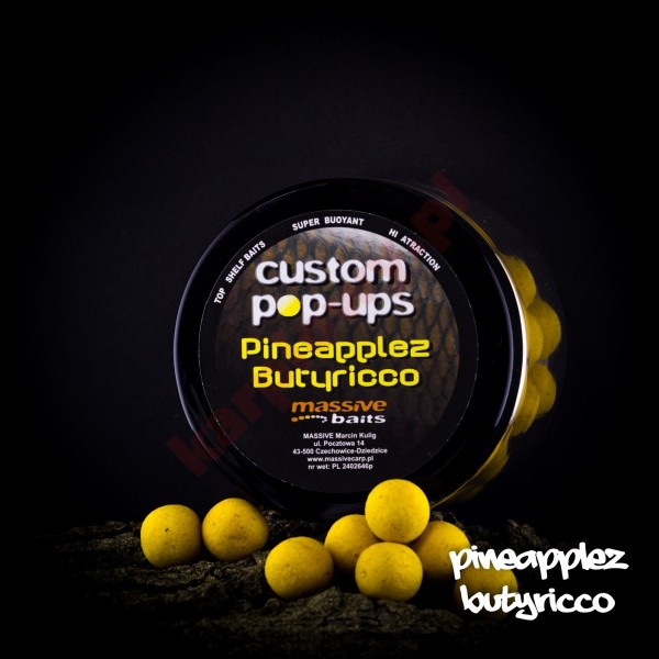 Kulki custom made pop-ups - pineapplez butyricco 18mm/200ml	