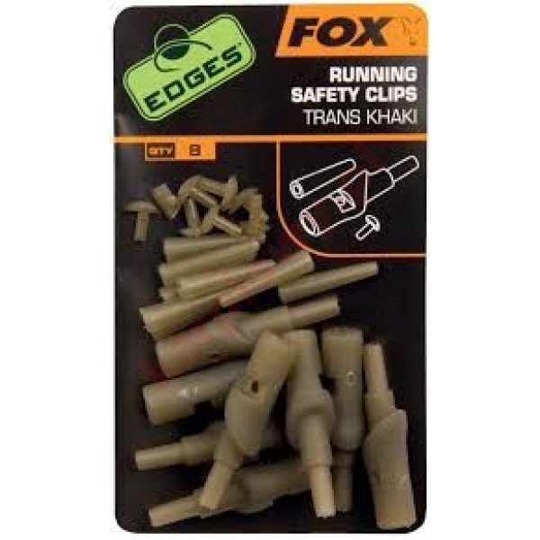 Edges Running Safety System Clip Trans Khaki