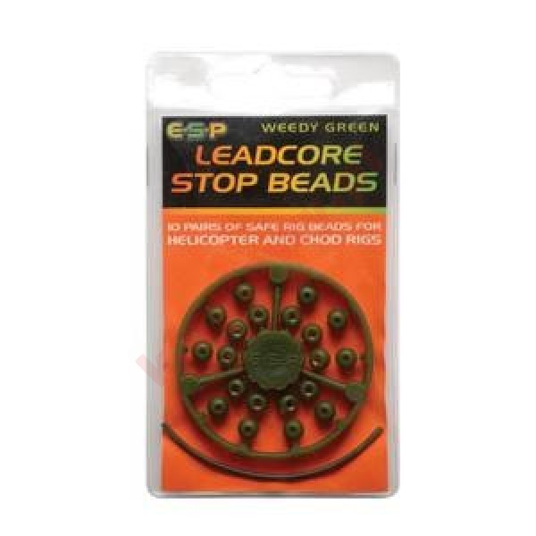 Zestaw stoperów - leadcore stop beads camo brown 20szt