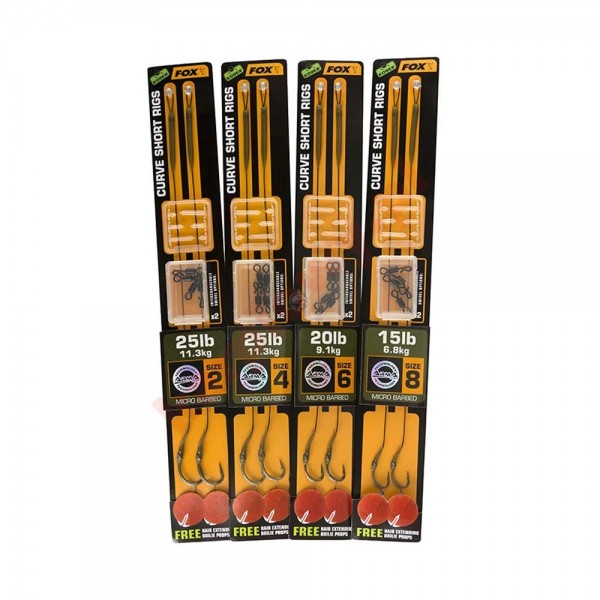 Gotowe przypony - armapoint curve rigs 20lb brown