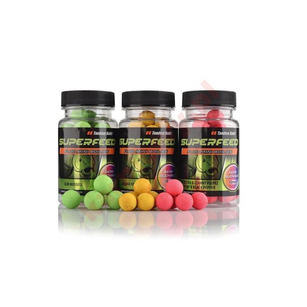 Kulki SF fluo semi buoyant mini boilies 12mm sekretna kałamarnica 40g 