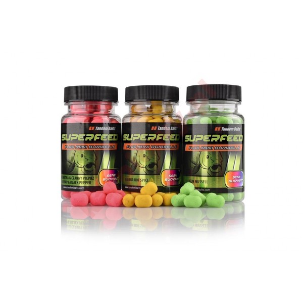 Kulki SF fluo semi buoyant mini dumbells 40g kałamarnica & pomarańcza