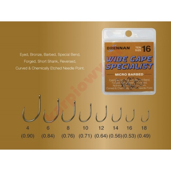 Haczyki - wide gape specialist nr4 / 10szt 
