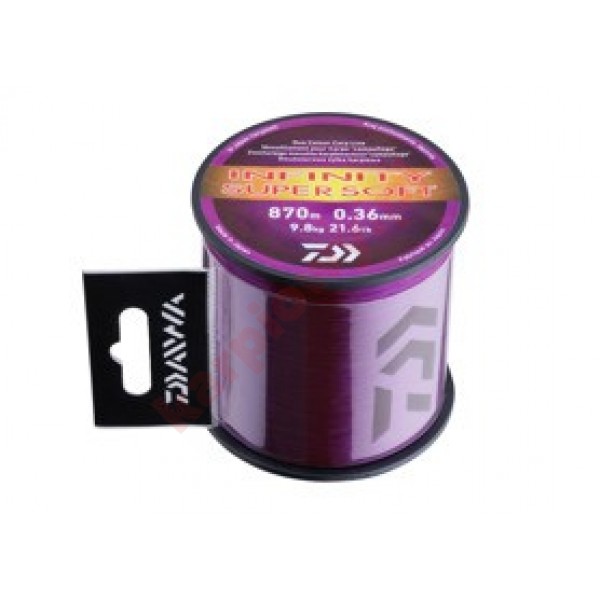 Żyłka infinity super Soft 0,36mm 870m purpple