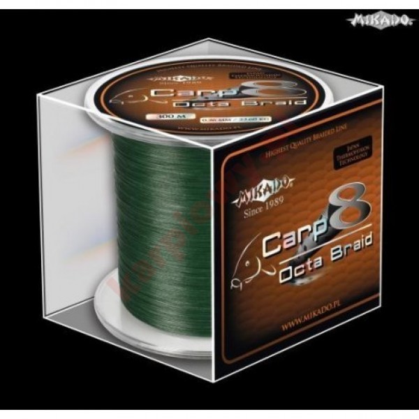 Plecionka carp octa braid 0.26mm green 600m