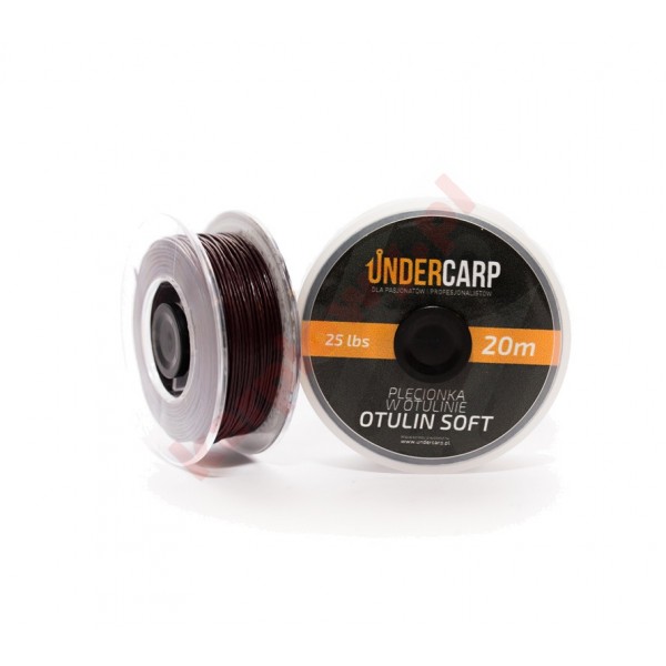 plecionka przyponowa 20m/35lb  W OTULINIE SOFT ZIELONA