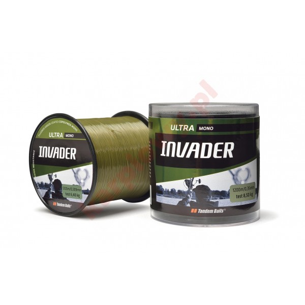 Żyłka invader ultra mono 0,30mm ciemny oliwkowy 1200m