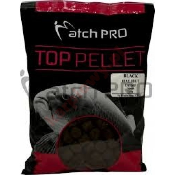 Pellet black halibut drilled 14mm 700g