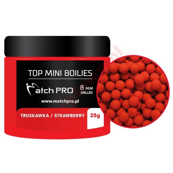 Kulki top boilies strawberry 8mm 25g