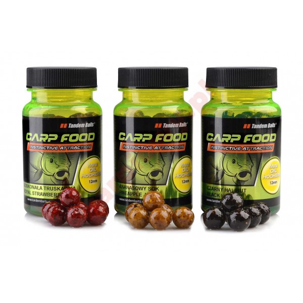 Kulki carp food mini oil hookers 12mm doskonała truskawka 50g